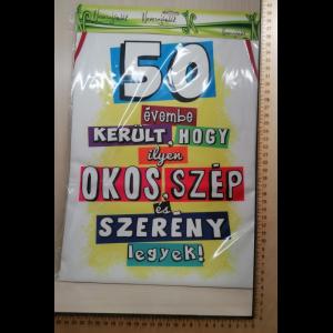 Feliratos kötény -