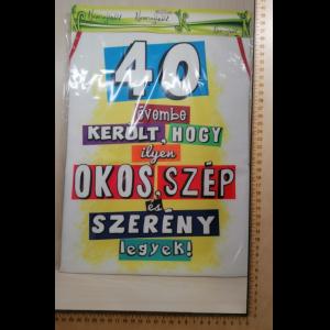 Feliratos kötény - -