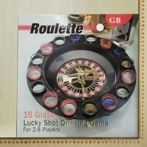 Pálinkás pohár szett roulette játékkal